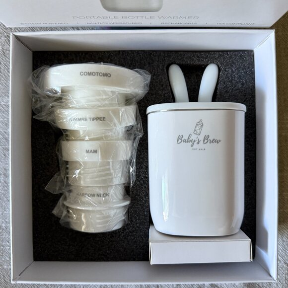 EUC Baby's Brew Portable Bottle Warmer with 4 Adapters - Picture 4 of 10